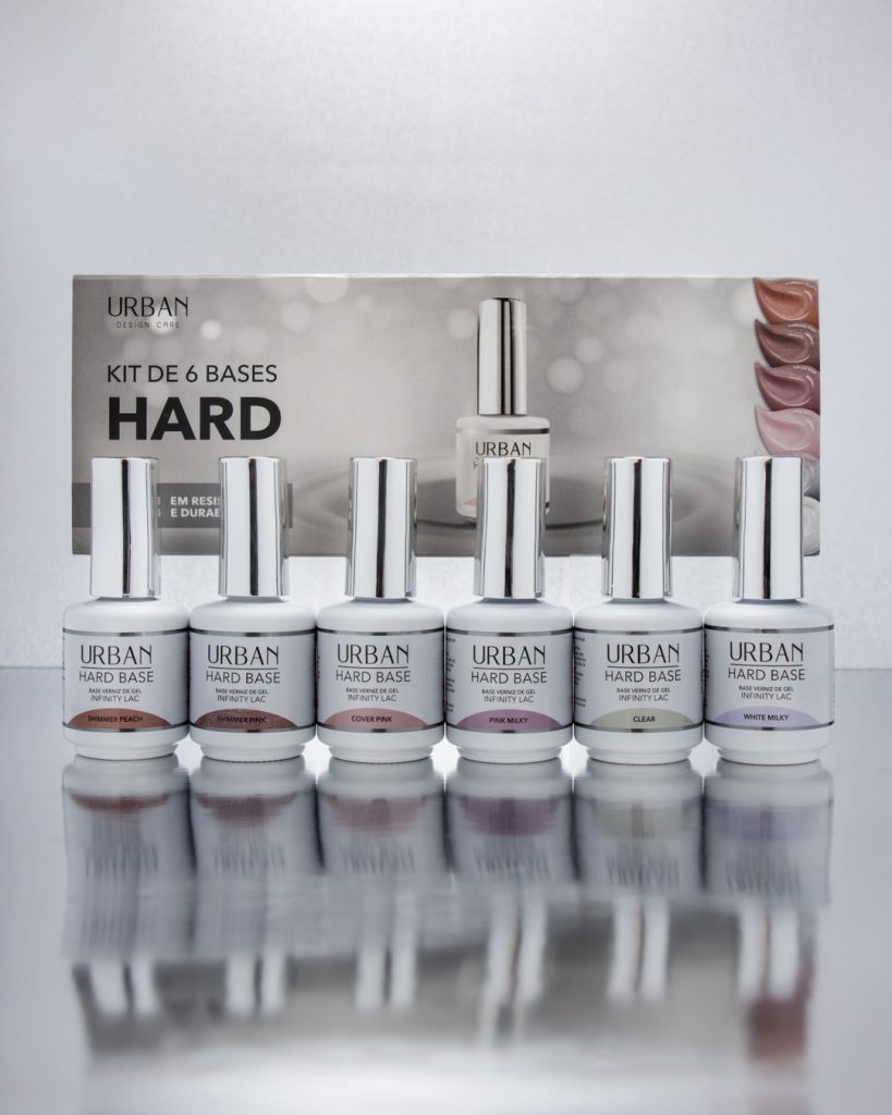 Hard Bases Urban Design Care: coleção completa de bases de Verniz de Gel para profissionais