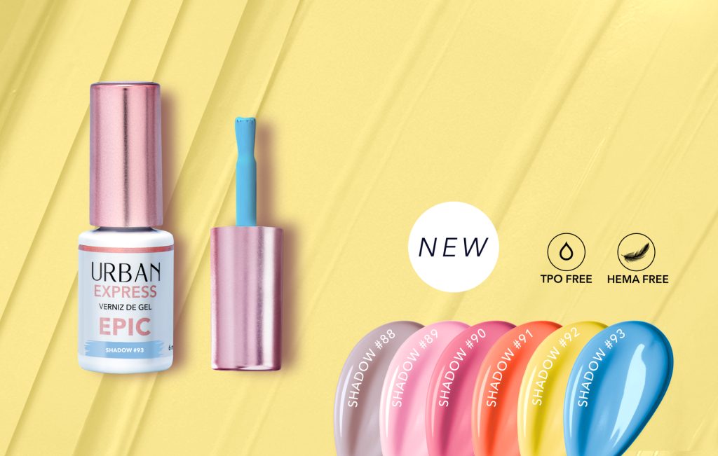 Banner da coleção epic shadow pastel shades da Urban Design Care