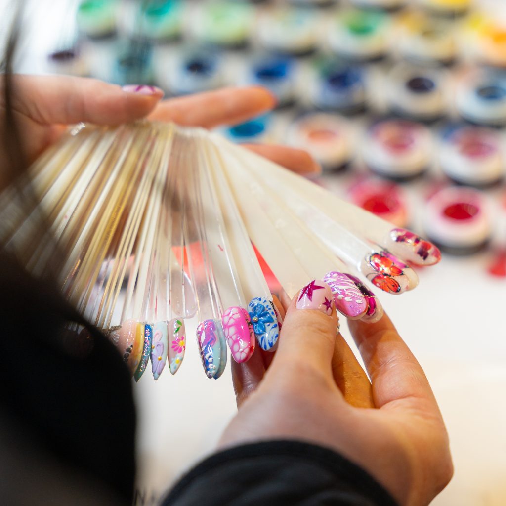 Unhas tips de mostruário